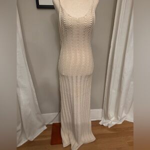 Savannah Morrow Open Knit Maxi Dress